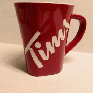 Tim Hortons 2018 "Tims" Etched Red Coffee Mug